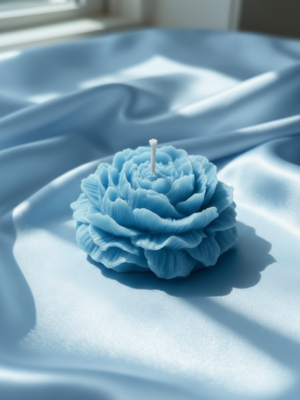 Peony Flower Scented Candle – Medium Size by Sarang