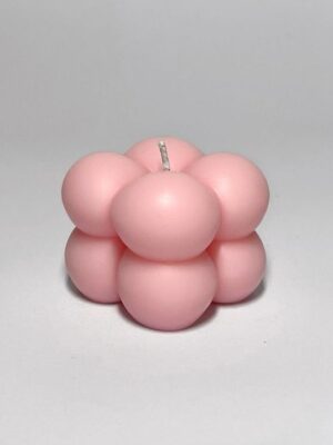 Handcrafted mini bubble scented candle by Sarang, aesthetic decorative candle for home décor and gifting